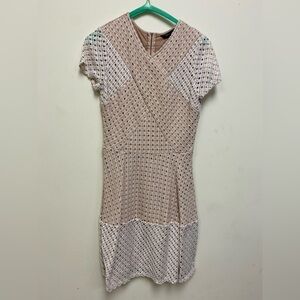 BCBG Max Azria crème eyelet dress size medium